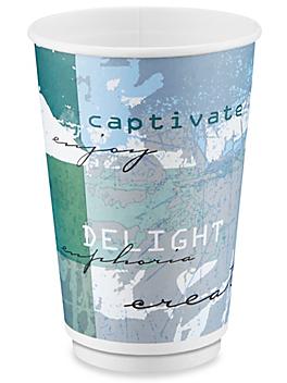 Double-Wall Paper Cups - 16 oz
