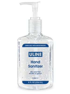 Uline Gel Hand Sanitizer - 8 oz S-20117