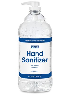 Uline Gel Hand Sanitizer 68 oz Jumbo Dispenser S20118 Uline