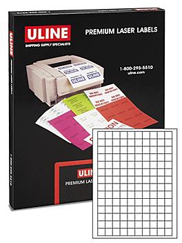 Uline Laser Labels - White, 3/4 x 3/4" S-20129