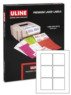 Removable Adhesive Rectangle Labels - Clear, 3 x 5 S-24300C - Uline