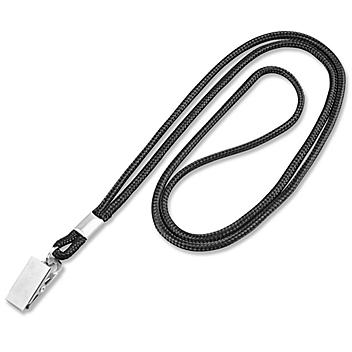 Standard Lanyard with Clip - Black S-20219BL