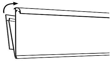 Porte étiquette pour gondole - Fixe - L1330 - Transparent