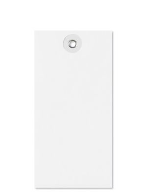 White Tyvek&reg; Tags - #5, 4 3/4 x 2 3/8", Plain S-2024PLAIN
