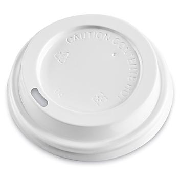 Uline Ripple Insulated Cup Lid - 8 oz, White S-20262W