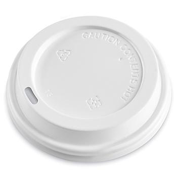 Uline Ripple Insulated Cup Lids - 10-20 oz, White S-20263W