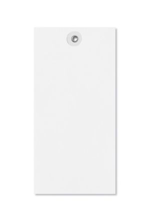  White Tyvek<sup>&reg;</sup> Tags - #8, 6 1/4 x 3 1/8"