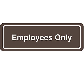 Door Sign - "Employees Only" S-20282