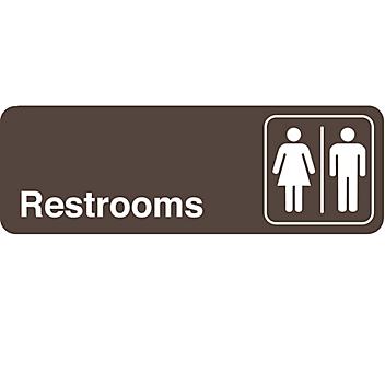Door Sign - "Restrooms" S-20287