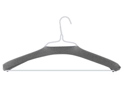 Foam Rubber Hanger Covers - Grey - 100 Count