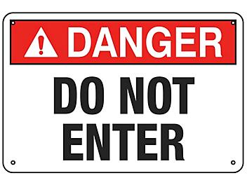 "Do Not Enter" Sign - Aluminum S-20307A