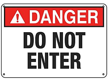 "Do Not Enter" Sign - Plastic S-20307P