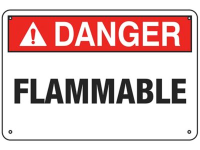 "Flammable" Sign - Aluminum S-20308A