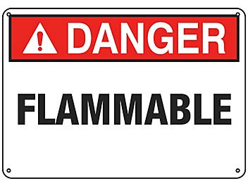 "Flammable" Sign - Plastic S-20308P