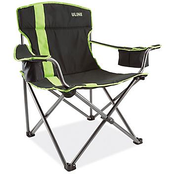 Camp Chair - Black and Lime S-20399BL