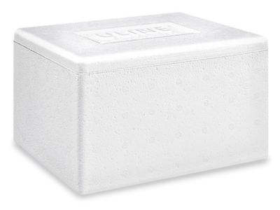 Insulated Bio Foam Shipping Container , Inside 6”L x 4.5”W x 5.25”D 