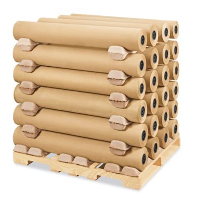 75 lb Kraft Paper Roll Skid Lot - 48 x 475' S-7053S - Uline