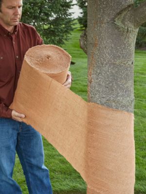 Natural Burlap Tree Wrap, Burlap Fabric Roll, Tree Trunk Wrap