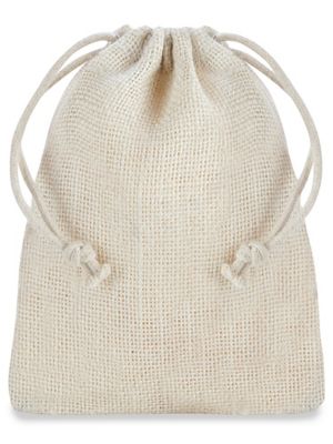 Colored Burlap Bags with Drawstring - 4 x 6"