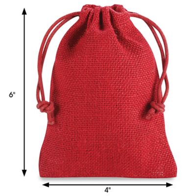 Red burlap bags new arrivals