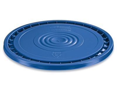 Couvercle facile à retirer pour seaux en plastique de 3,5, 5, 6 et 7 gallons – Bleu