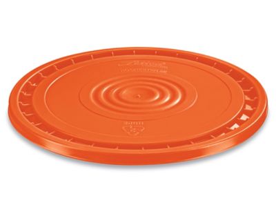 Couvercle facile à retirer pour seaux en plastique de 3,5, 5, 6 et 7 gallons – Orange