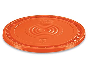 EZ Peel Lid for 3.5, 5, 6, and 7 Gallon Plastic Pail - Orange S-20541O