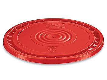 EZ Peel Lid for 3.5, 5, 6, and 7 Gallon Plastic Pail - Red S-20541R