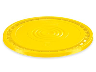 Couvercle facile à retirer pour seaux en plastique de 3,5, 5, 6 et 7 gallons – Jaune