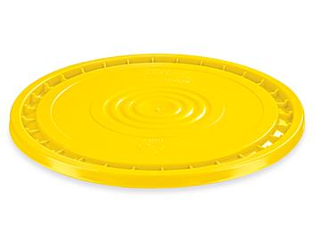 EZ Peel Lid for 3.5, 5, 6, and 7 Gallon Plastic Pail - Yellow S-20541Y