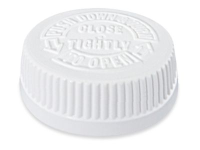 White Vitamin Bottles with Child Resistant Cap, 16 dram (59mL