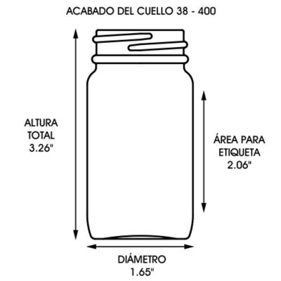 Frascos de Vidrio con Boca Ancha - 8 oz, Tapa Metálica S-12755M - Uline