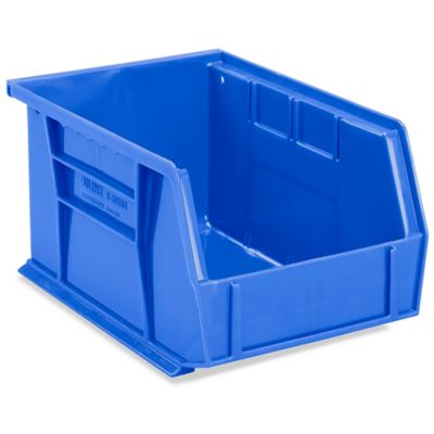 Plastic Stackable Bins - 9 1/2 x 6 x 5, Blue S-20581BLU - Uline