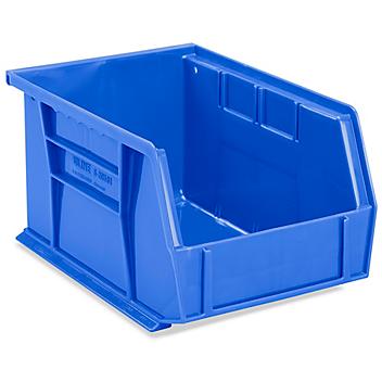 Plastic Stackable Bins - 9 1/2 x 6 x 5", Blue S-20581BLU