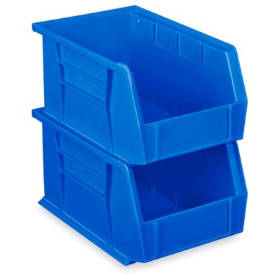 Blue Hawk Pair of Heavy Duty Stackable Storage Bins