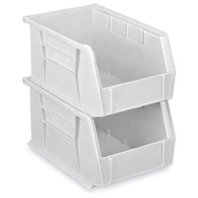 Plastic Stackable Bins - 9 1/2 x 6 x 5