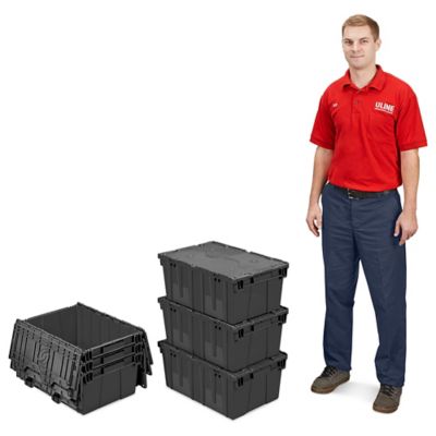 Tough Box 40-Gallon Storage Tote with Lid — 38.19in.L x 21.88in.W