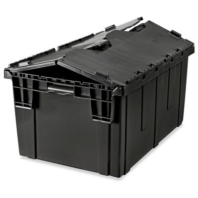 Black, Plastic Organizing Boxes and Totes —LAR Plastics