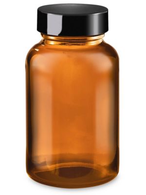 16oz Amber Glass SS Jar 89-400 - Liquid Bottles LLC