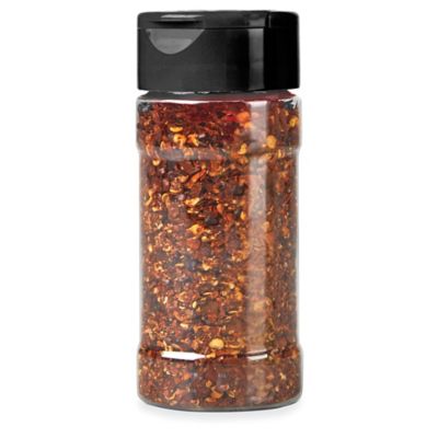 6.4 oz Glass Spice Jar with Shaker Fitment and Black Cap