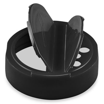 Spice Jar Caps - 63/485, Unlined, Black S-20601BL