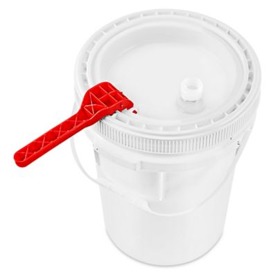 Liquid Screw Top Pail with Spout - 5 Gallon - ULINE - Qty of 5 - S-20607