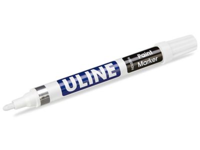 ULINE Paint Markers - White - Box of 12 - S-20622W