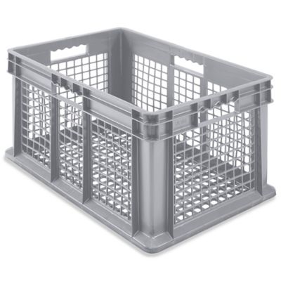  Mesh Straight Wall Container with Mesh Bottom - 24 x 16 x 12 1/2"