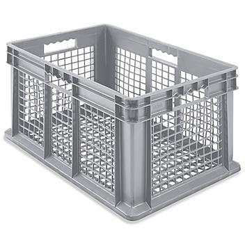 Mesh Straight Wall Container with Mesh Bottom - 24 x 16 x 12 1/2"