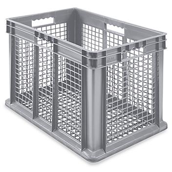 Mesh Straight Wall Container with Mesh Bottom - 24 x 16 x 16 1/2"