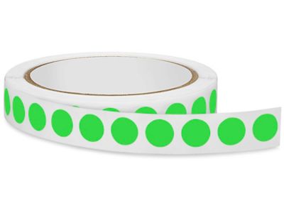  Étiquettes adhésives vierges pour inventaire – Circulaire, 1/2 po
