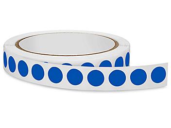 Blank Inventory Circle Labels - Royal Blue, 1/2" S-2063RY