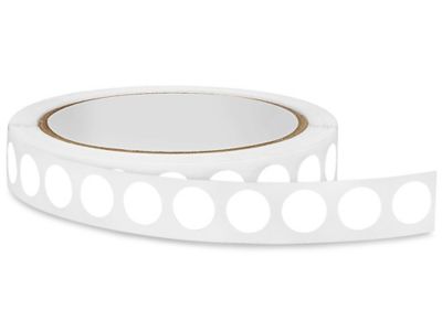 Blank Inventory Circle Labels - White, 1/2" S-2063W
