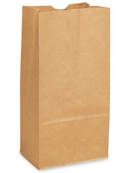 Recycled Grocery Bags - 5 x 3 1/8 x 9 3/4", #4, Kraft S-20657
